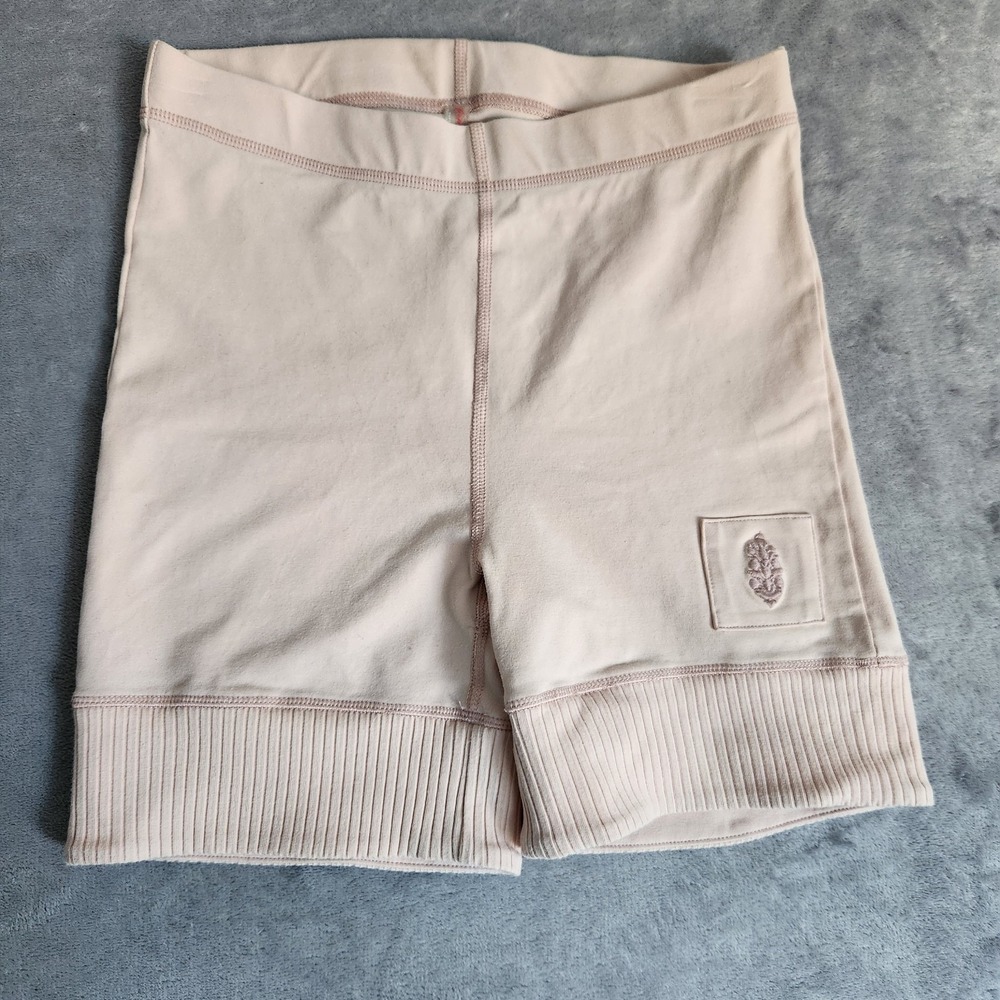 New FP Movement Free People Victory Biker Shorts Pink Small S Cotton Blend
